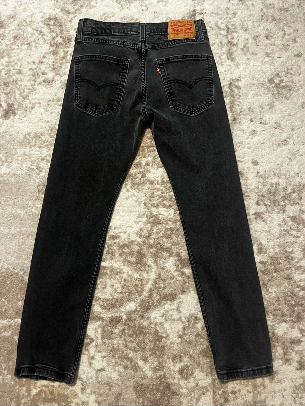 Levi's 502 Regular Taper Jeans Black Wash Men's 30x32